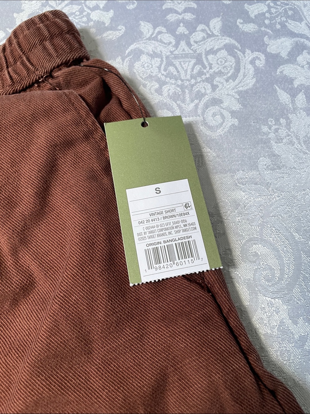 NWT Goodfellow & Co. Men's Chestnut Brown Drawstring Athletic Shorts.  Size S. - Picture 2 of 4